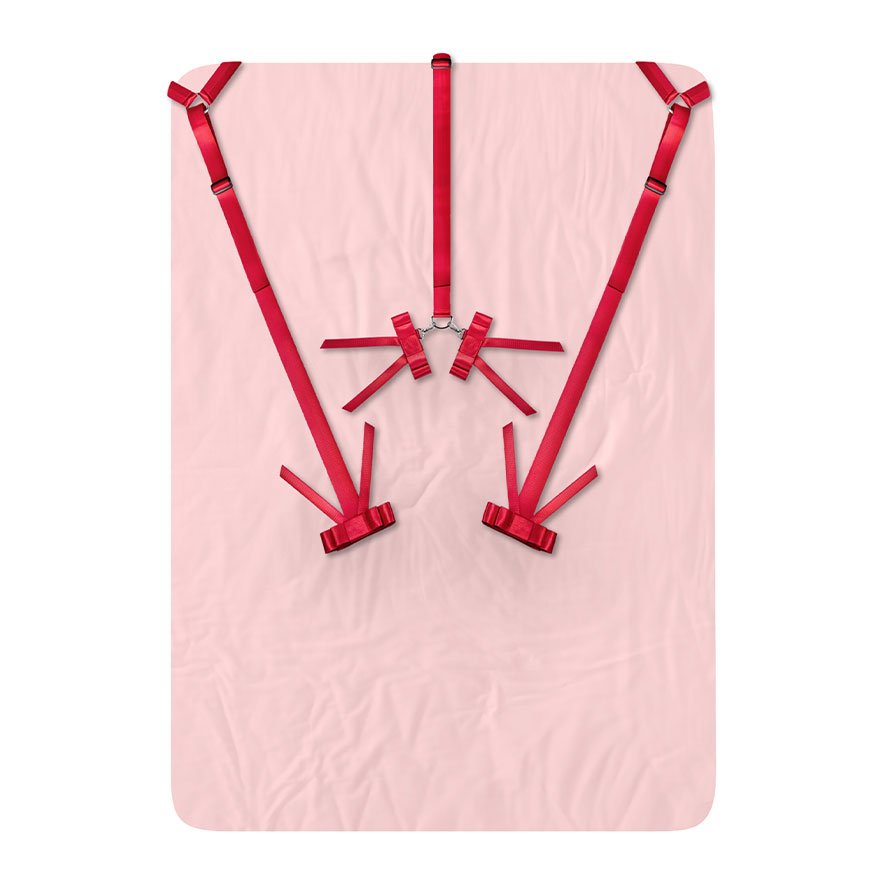 Bett-Fessel-Set mit Schleifen