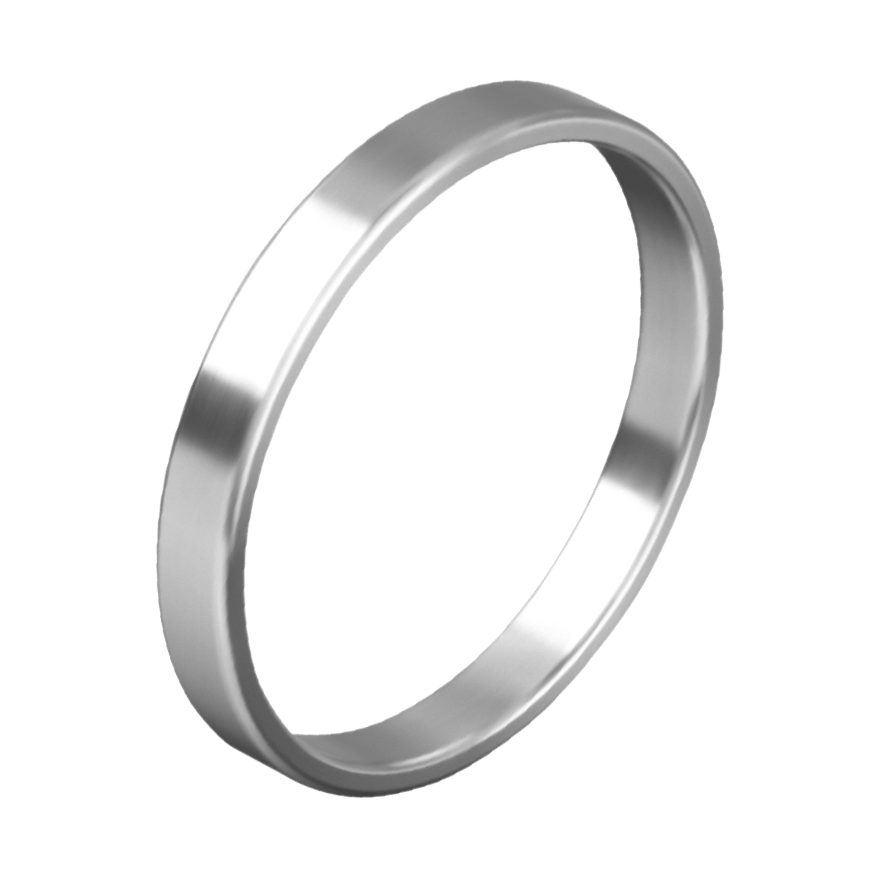 Schmaler Penisring aus Edelstahl, 3,5 cm