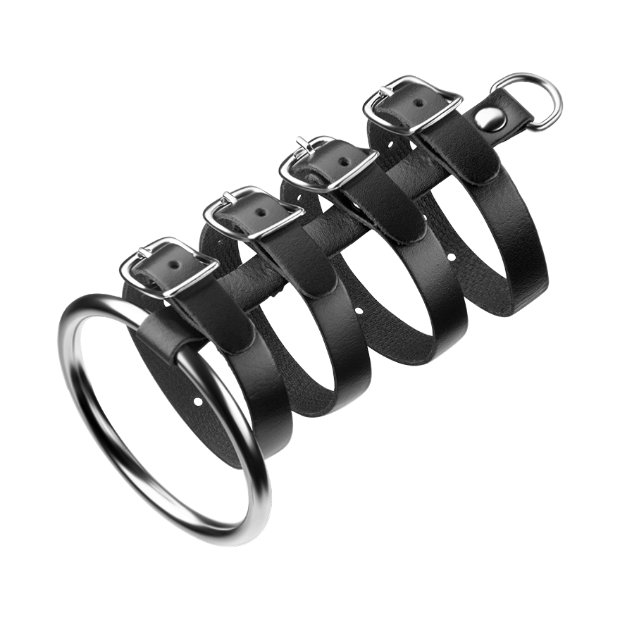 Penisring mit Gurten, 5 cm