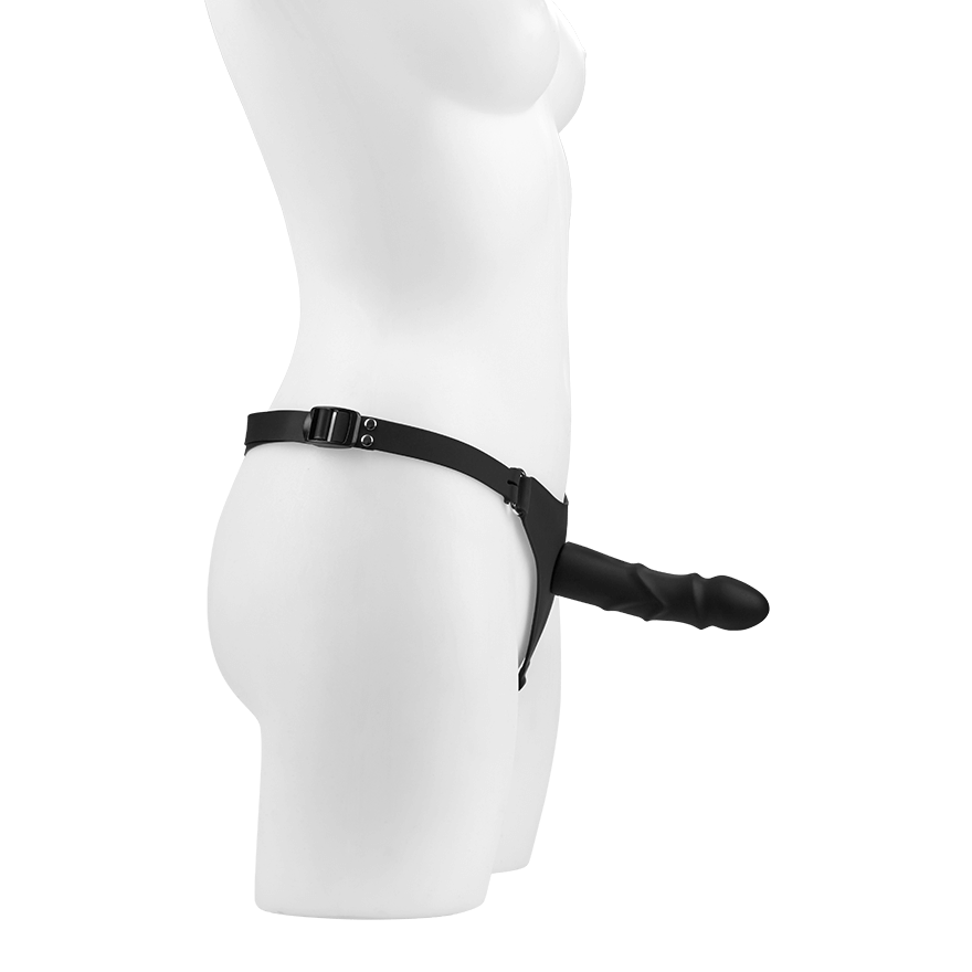 Strap-On Geschirr mit Dildo, 14 cm