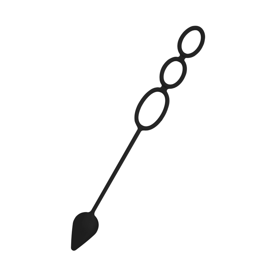 Penisring mit Analplug, 3-4 cm