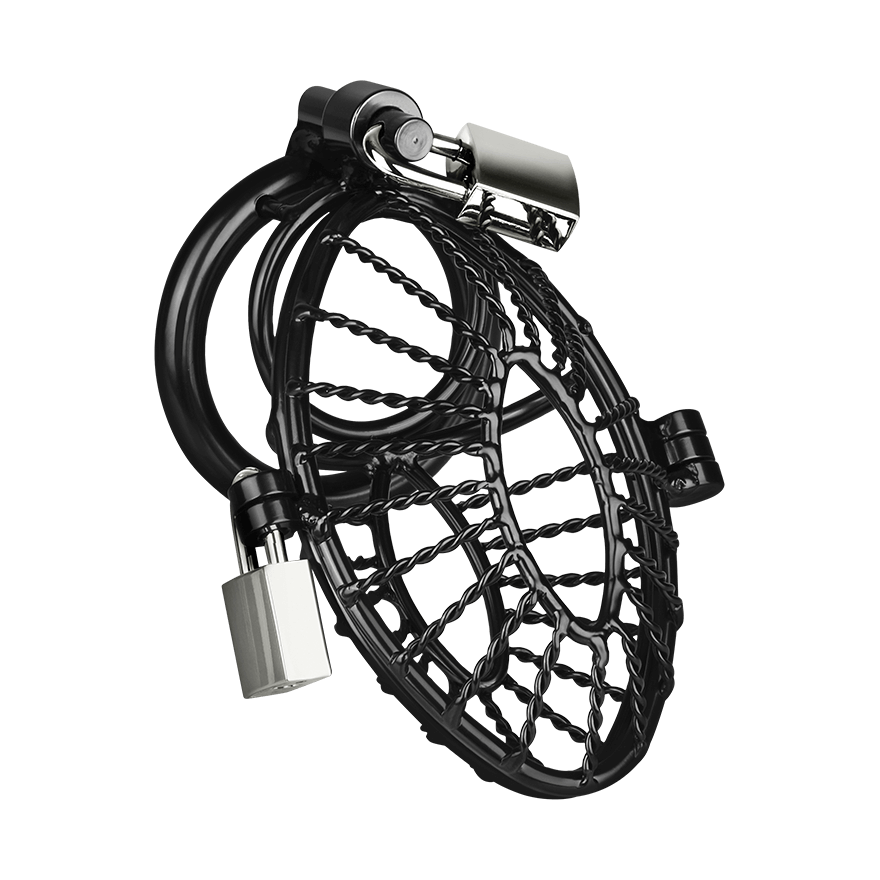 Peniskäfig mit 2 Schlössern, 10 cm