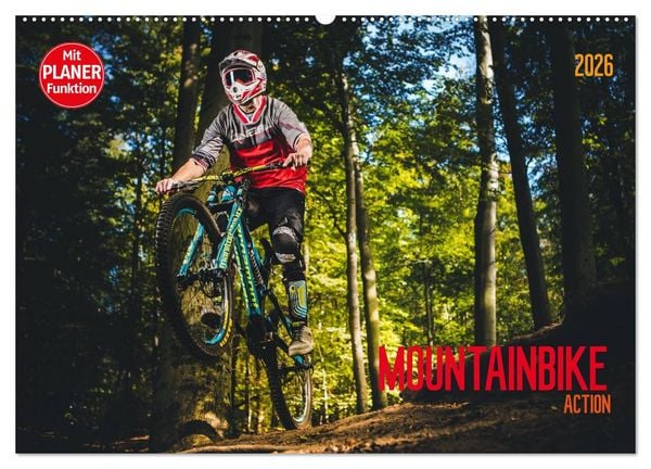 Mountainbike Action (Wandkalender 2026 DIN A2 quer), CALVENDO Monatskalender