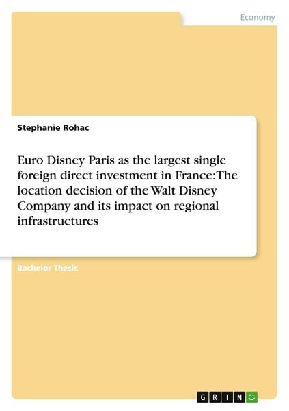 Euro Disney Paris as the largest single foreign direct investment in France: The location decision of the Walt Disney Co