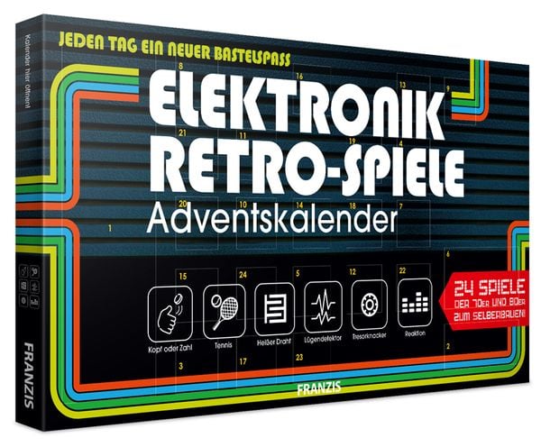 Franzis: Adventskalender Elektronik Retro-Spiele