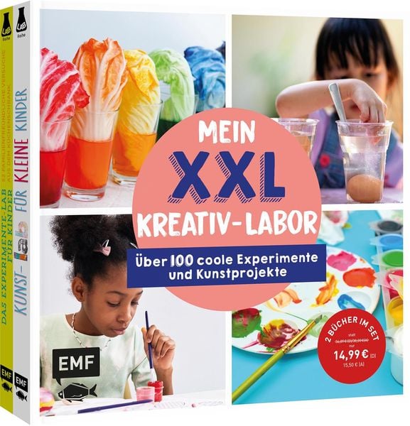 Mein buntes XXL-Kreativ-Labor – Zwei Bücher im Bundle: Über 100 coole Experimente und Kunstprojekte