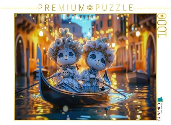 CALVENDO Puzzle Karneval in Venedig | 1000 Teile Lege-Größe 64x48cm Foto-Puzzle für glückliche Stunden
