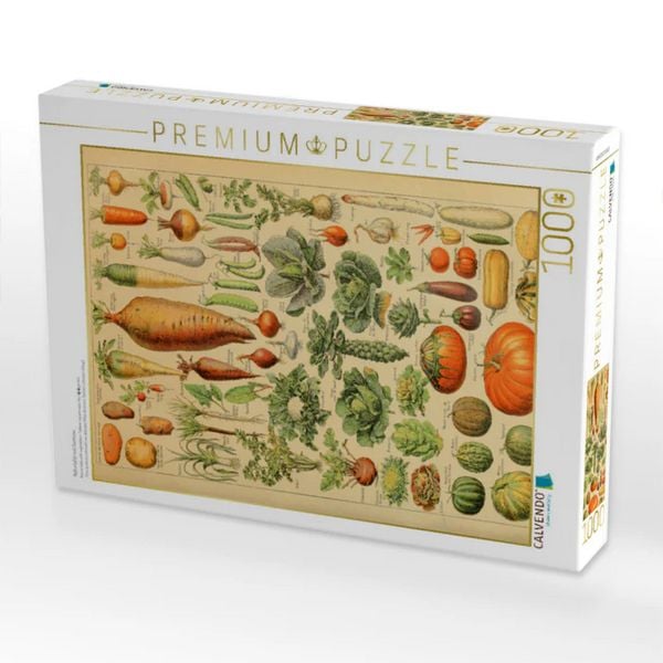 CALVENDO Puzzle Naturtafel mit Gemüse | 1000 Teile Lege-Größe 64x48cm Foto-Puzzle für glückliche Stunden