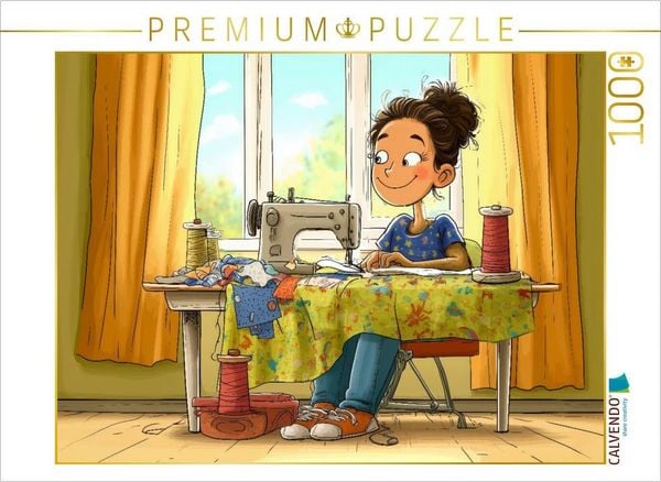 CALVENDO Puzzle Meine Nähmaschine und ich | 1000 Teile Lege-Größe 64x48cm Foto-Puzzle für glückliche Stunden