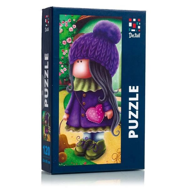Puzzle Süße Puppe mit Elefant DT100-04