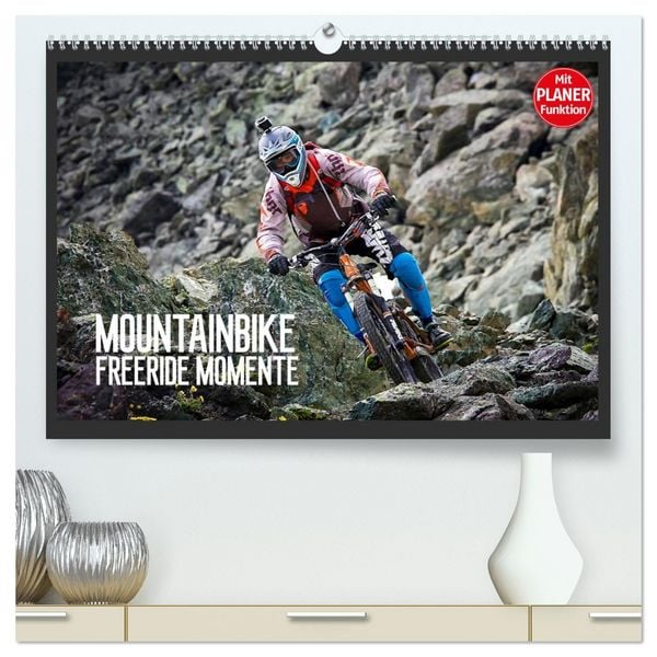 Mountainbike Freeride Momente (hochwertiger Premium Wandkalender 2026 DIN A2 quer), Kunstdruck in Hochglanz