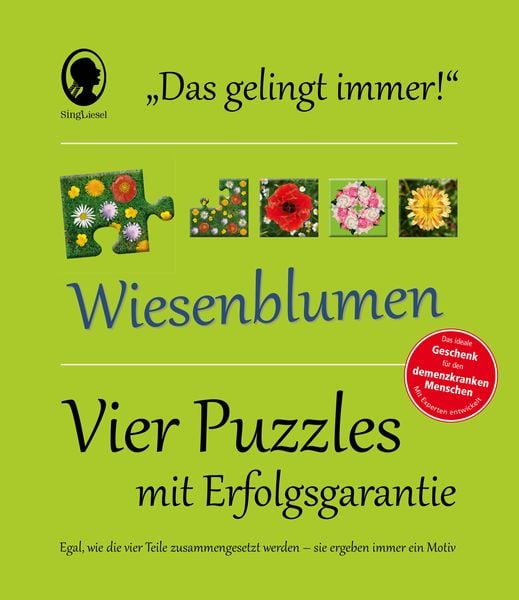 'Das ''Gelingt-immer''-Puzzle Wiesenblumen. Das Puzzle-Spiel für Senioren mit Demenz'