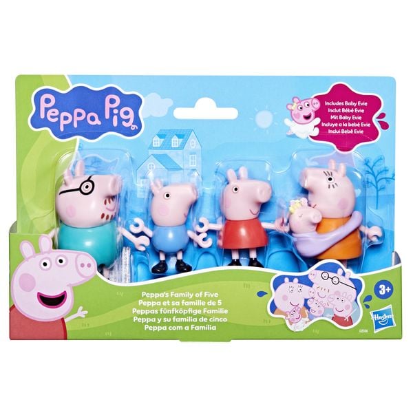 Peppa Pigpa Pig Peppa Pigpas Fünfköpfige Familie