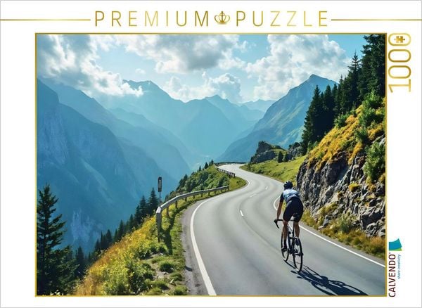 CALVENDO Puzzle Berganstieg in der Hitze | 1000 Teile Lege-Größe 64x48cm Foto-Puzzle für glückliche Stunden