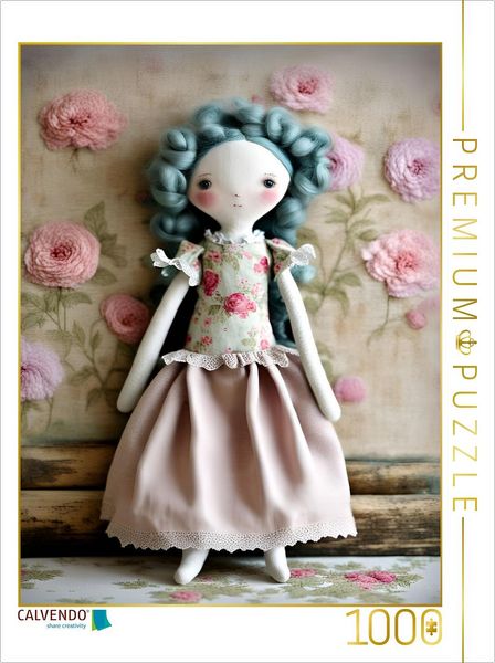 CALVENDO Puzzle Romantische Puppe Klara | 1000 Teile Lege-Größe 64x48cm Foto-Puzzle für glückliche Stunden