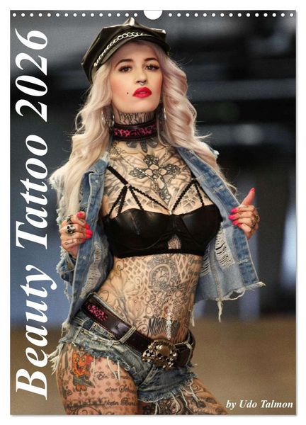 Beauty Tattoo 2026 (Wandkalender 2026 DIN A3 hoch), CALVENDO Monatskalender