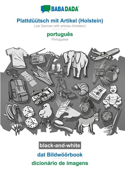 Plattdüütsch mit Artikel (Holstein) - português, dat Bildwöörbook, BW