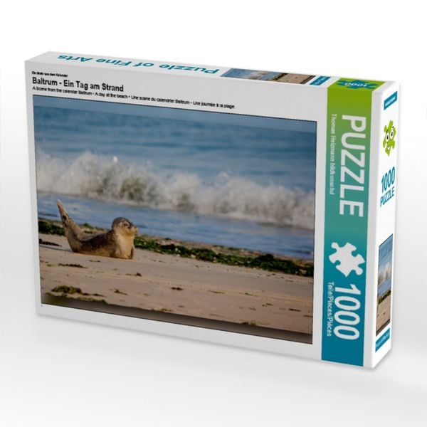 CALVENDO Puzzle Ein Motiv aus dem Kalender Baltrum - Ein Tag am Strand | 1000 Teile Lege-Größe 64x48cm Foto-Puzzle für glückliche Stunden