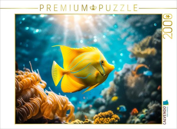 CALVENDO Puzzle Das Leben im Ozean ist wie eine große Seeparty - alle sind eingeladen, aber keiner bringt Geschenke | 2000 Teile Lege-Größe 90x67cm Fo