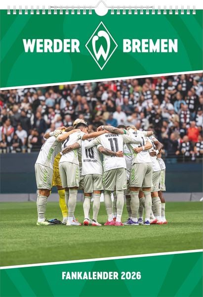 Werder Bremen 2026 - A3-Kalender - Fußball-Kalender - Fan-Kalender - 29,7x42 - Sport