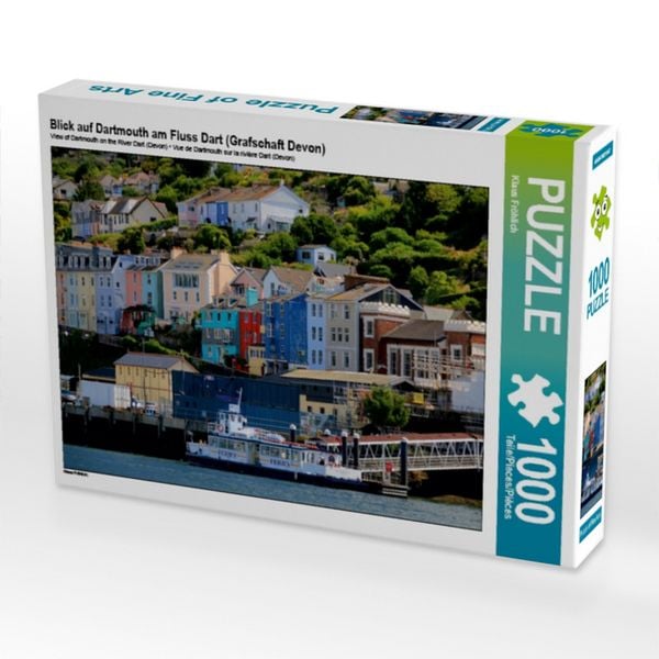 Blick auf Dartmouth am Fluss Dart (Grafschaft Devon) (Puzzle)