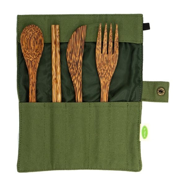 Kokosnuss-Besteck Set ¦ 4er Set