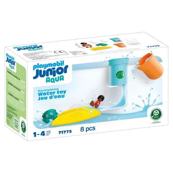PLAYMOBIL 71775 JUNIOR AQUA: Wasserfalltank mit Rutsche