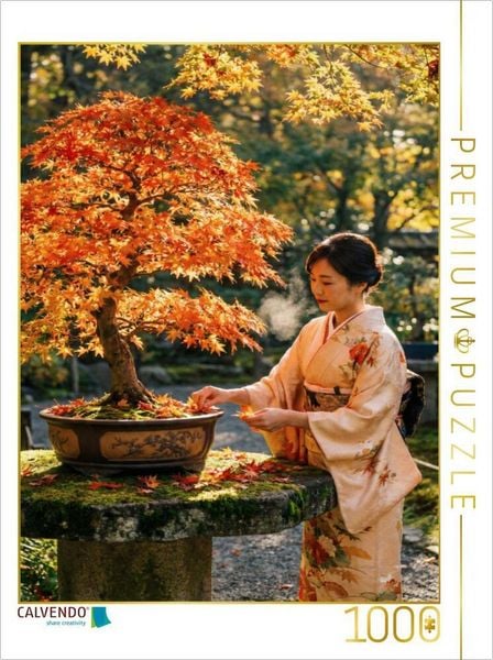 CALVENDO Puzzle Bonsai: Japanischer Ahorn (Acer palmatum) | 1000 Teile Lege-Größe 64x48cm Foto-Puzzle für glückliche Stunden