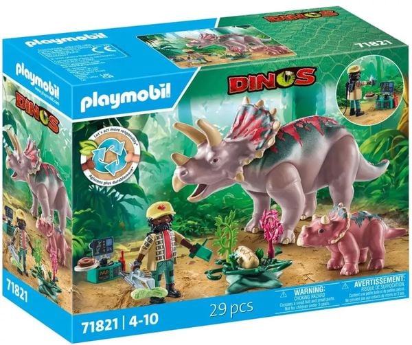 PLAYMOBIL 71821 Triceratops mit Jungtier