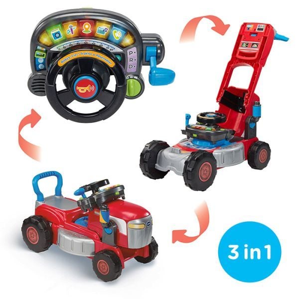 Babys 3-in-1 Traktor & Rasenmäher