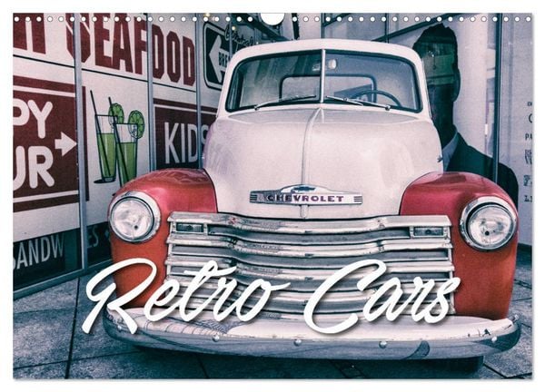 Retro Cars (Wandkalender 2026 DIN A3 quer), CALVENDO Monatskalender