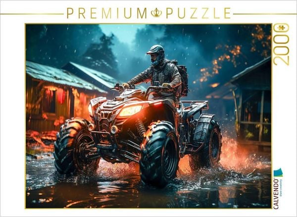 CALVENDO Puzzle Quad - einfach Lust am Fahren | 2000 Teile Lege-Größe 90x67cm Foto-Puzzle für glückliche Stunden