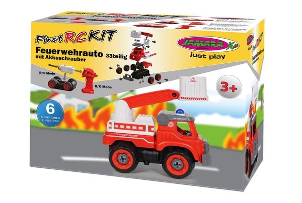 Feuerwehrauto First RC Kit 33teilig mit Akkuschrauber