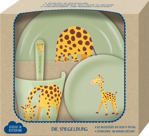 Geschirr Geschenkset Giraffe - Freche Rasselbande