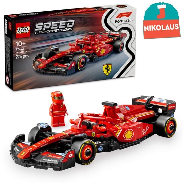 LEGO Speed Champions 77242 Ferrari SF-24 F1 Rennauto, Auto Spielzeug