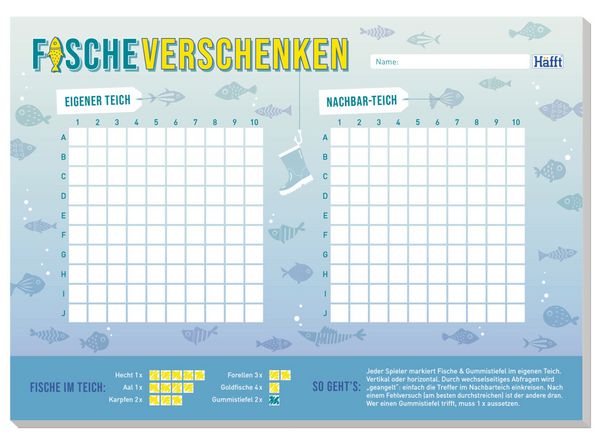 Spiele-Block Fische Verschenken A5