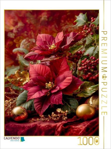 CALVENDO Puzzle Barocke Weihnacht - strahlend wie ein goldener Atemzug | 1000 Teile Lege-Größe 64x48cm Foto-Puzzle für glückliche Stunden