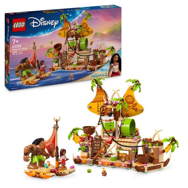 LEGO Disney 43258 Vaiana 2 Kakamora-Barge, Spielzeug für Kinder 7 Jahre