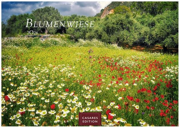 Blumenwiese Kalender 2026 – Wandkalender | Fotokalender Naturkalender 24x35cm | Wunderschöne Fotos der blühenden Natur