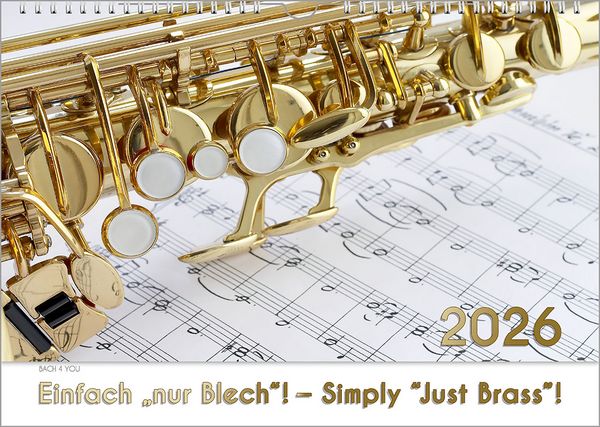 Blech-Instrumente – Musik-Kalender 2026, DIN A4