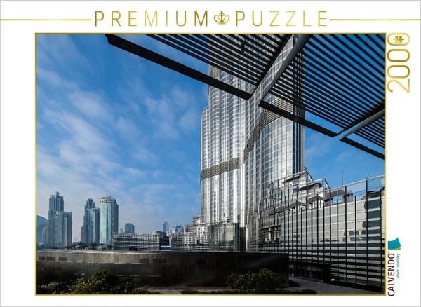 CALVENDO Puzzle Burj Khalifa | 2000 Teile Lege-Größe 90x67cm Foto-Puzzle für glückliche Stunden