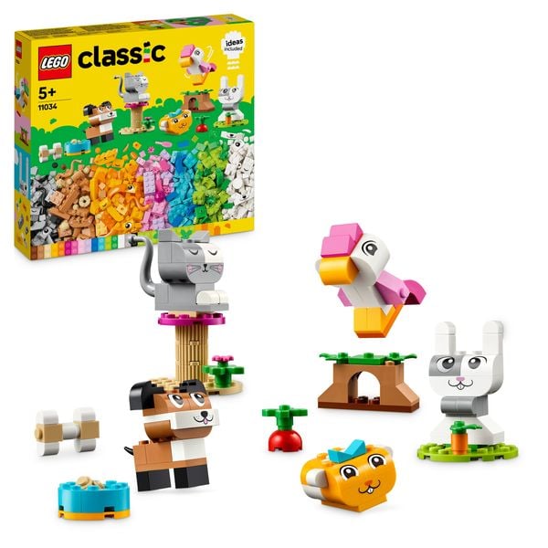 LEGO Classic 11034 Kreative Tiere, Spielzeug ab 5 Jahre, Kinder Geschenk