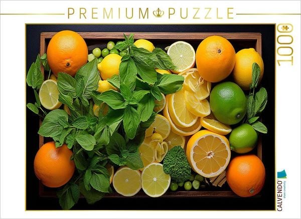 CALVENDO Puzzle Zitrusfrüchte Dekoration | 1000 Teile Lege-Größe 64x48cm Foto-Puzzle für glückliche Stunden