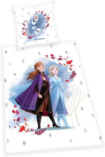 Herding 4479643050 - Disneys Eiskönigin 2 Bettwäsche-Set 80x80cm + 135x200cm
