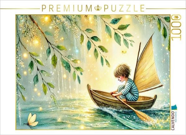 'CALVENDO Puzzle Ein Jahr mit deinem inneren Kind - HD-Leinwand & Puzzle ''Abenteuer'' | 1000 Teile Lege-Größe 64x48cm Foto-Puzzle für glückliche Stunden'