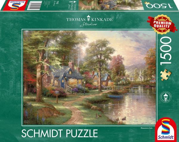Puzzle Schmidt Spiele Thomas Kinkade: Am See 1500 Teile