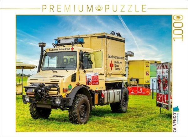 CALVENDO Puzzle Einsatzfahrzeug Deutsches Rotes Kreuz und Katastrophenschutz | 1000 Teile Lege-Größe 64x48cm Foto-Puzzle für glückliche Stunden