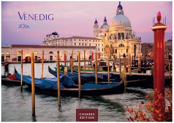 Venedig Kalender 2026 – Wandkalender | Fotokalender Italien 35x50cm – mit atemberaubenden Fotos der Lagune, Gondeln & historischen Sehenswürdigkeiten