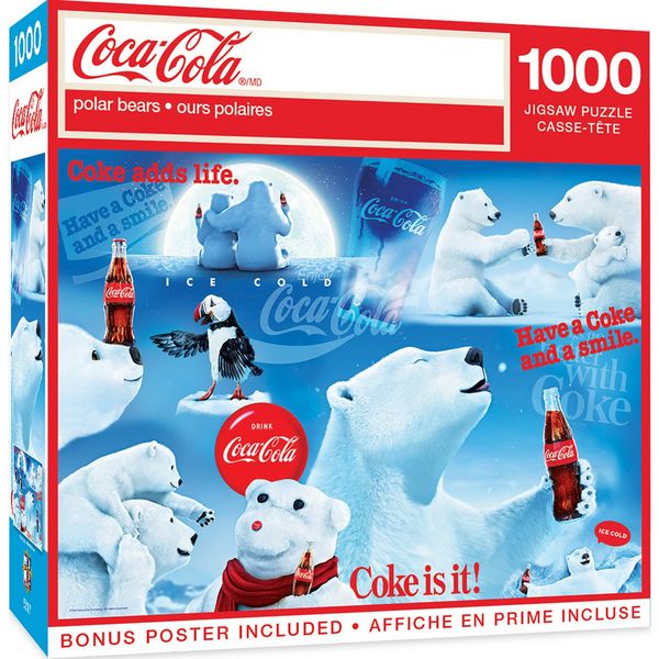 Coca-Cola Polar Bears 1000pc Puzzle