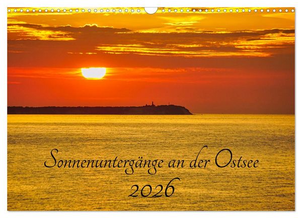Sonnenuntergänge an der Ostsee (Wandkalender 2026 DIN A3 quer), CALVENDO Monatskalender